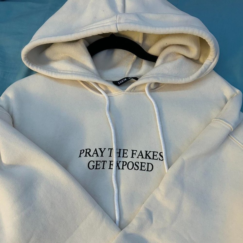 Shein Graphic Kangaroo Pocket Drawstring Hoodie!